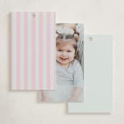"Ooh La La" - Children's Birthday Party Favor Tags in Menthe by mo kelley - Back of Card Options