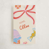 "Super Sweet" - Children's Birthday Party Favor Tags in Cookie by Lissabeth Anglin - Front
