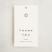 "Celebrate" - Children's Birthday Party Favor Tags in Navy by Blustery August - Front