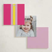"Pop up" - Children's Birthday Party Favor Tags in Candy-Glow by Inkblot Design - Back of Card Options