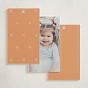 "License Plate" - Children's Birthday Party Favor Tags in Citrus by taylorVdesign - Back of Card Options