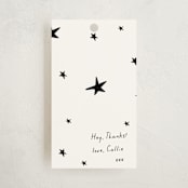 "Scrapbook" - Children's Birthday Party Favor Tags in Ink by Blustery August - Front