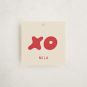 "Bubble Gum" - Children's Birthday Party Favor Tags in Cherry by Ani Somi - Front