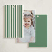 "Tropical Party" - Children's Birthday Party Favor Tags in Champagne by Sherley Ferreira - Back of Card Options