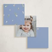 "Sweethearts" - Children's Birthday Party Favor Tags in Periwinkle by Design Lotus - Back of Card Options