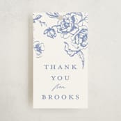 "Dreamy Toile" - Children's Birthday Party Favor Tags in Blueberry by Teju Reval - Front