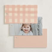 "Lemonade" - Children's Birthday Party Favor Tags in Strawberry Match by Vera Lim - Back of Card Options
