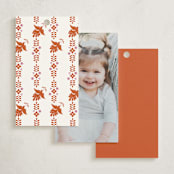 "Let's Fiesta" - Children's Birthday Party Favor Tags in Gumdrop by Eva Tadros - Back of Card Options