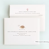 "rinaldini" - Children's Birthday Party Thank You Cards in Blush by chocomocacino - FREE Recipient Addressing
