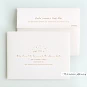 "pixie" - Children's Birthday Party Thank You Cards in Gold by Angela Garrick - FREE Recipient Addressing