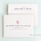 "glitter fairy" - Children's Birthday Party Thank You Cards in Powder by peetie design - FREE Recipient Addressing