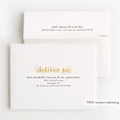 "Sparklers" - Children's Birthday Party Thank You Cards in Glittery Gold by Melanie Severin - FREE Recipient Addressing