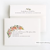 "Flower Crown Party" - Children's Birthday Party Thank You Cards in Papaya by Susan Moyal - FREE Recipient Addressing