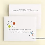 "Two the moon" - Children's Birthday Party Thank You Cards in Midnight by Annie Holmquist - FREE Recipient Addressing