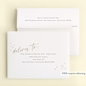 "Confetti Script" - Children's Birthday Party Thank You Cards in Cotton by Jessie Steury - FREE Recipient Addressing
