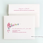 "Groovy Bash" - Children's Birthday Party Thank You Cards in Magic Magenta by Ashley DeMeyere - FREE Recipient Addressing
