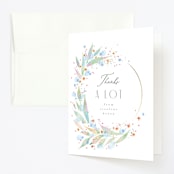"fairy frame" - Children's Birthday Party Thank You Cards in Mint by Anastasia Makarova - Front