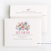 "party teapot" - Children's Birthday Party Thank You Cards in Petal by Karidy Walker - FREE Recipient Addressing