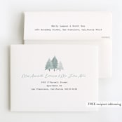 "Calm Winter" - Children's Birthday Party Thank You Cards in Frost by Adelyn T. - FREE Recipient Addressing