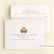 "Bonfire" - Children's Birthday Party Thank You Cards in Onyx by Alethea and Ruth - FREE Recipient Addressing