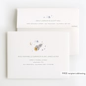 "Out of this World" - Children's Birthday Party Thank You Cards in Lunar by Leah Bisch - FREE Recipient Addressing