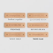 "Line Wrap" - Catch All Pouch Set in Cactus by Michelle Taylor - Available Fonts