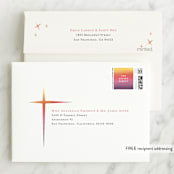 "Ombre Cross" - Confirmation Thank You Cards in Vanilla by Beth Schneider - FREE Recipient Addressing