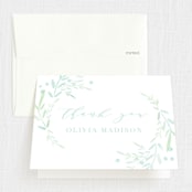 "Garden Frame" - Confirmation Thank You Cards in Sky by Kristie Kern - Front