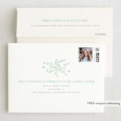 "Garden Frame" - Confirmation Thank You Cards in Sky by Kristie Kern - FREE Recipient Addressing