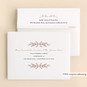 "Stacked Blessing" - Baptism and Christening Thank You Cards in Cream by Oma N. Ramkhelawan - FREE Recipient Addressing