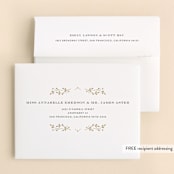 "Little angel" - Baptism and Christening Thank You Cards in Snow by Ana de Sousa - FREE Recipient Addressing