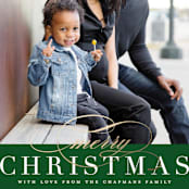 "Simple Elegance" - Holiday Cards in Forest by Jessica Williams - Detail