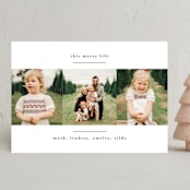 "modern minimalist" - Holiday Cards in Crisp Snow by Kate Ross - Front