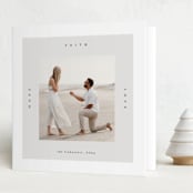 "Dentelle" - Holiday Cards in Mist by Gwen Bedat - Folded Card
