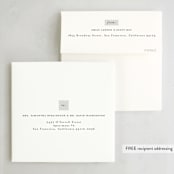 "Dentelle" - Holiday Cards in Mist by Gwen Bedat - FREE Recipient Addressing