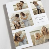 "MInimalist type" - Holiday Cards in Cotton by Stacey Meacham - Detail