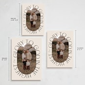 "Glory Oval" - Holiday Cards in Almond by Brianne Larsen - Formats Available
