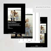 "Arch Greetings" - Holiday Cards in Snowfall by Baumbirdy - Back of Card Options