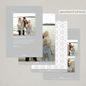 "refined" - Holiday Cards in Snowfall by Melanie Kosuge - Back of Card Options
