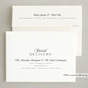 "refined" - Holiday Cards in Snowfall by Melanie Kosuge - FREE Recipient Addressing