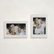 "Merry & Blessed" - Holiday Cards in Stone by Nicole Walsh - Photo Orientation Options