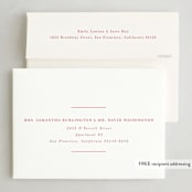 "Traditional Peace" - Holiday Cards in Cranberry by Baumbirdy - FREE Recipient Addressing