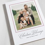 "Glenbrook" - Holiday Cards in Ruby by Annie Shapiro - Detail