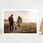 "Rubrica" - Holiday Cards in Marshmallow by Tamara Hilje - Front
