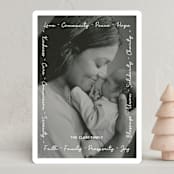 "Faith, community and love" - Holiday Cards in Snow by N. - Front