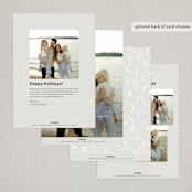 "Faith, community and love" - Holiday Cards in Snow by N. - Back of Card Options