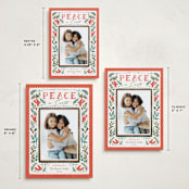 "Peaceful Garden" - Holiday Cards in Cherry by Elly - Formats Available