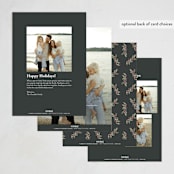 "Heavenly Doves" - Holiday Cards in Coal by Petra Kern - Back of Card Options