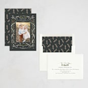 "Heavenly Doves" - Holiday Cards in Coal by Petra Kern - Assembled