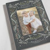 "Heavenly Doves" - Holiday Cards in Coal by Petra Kern - Detail